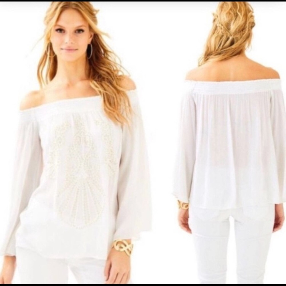 Lilly Pulitzer Nita Top in Resort White